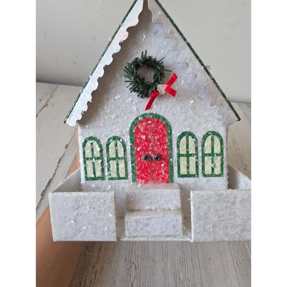 Sparkly Noel Wood song designs demdaco glitter church chapel box container - Picture 5 of 7